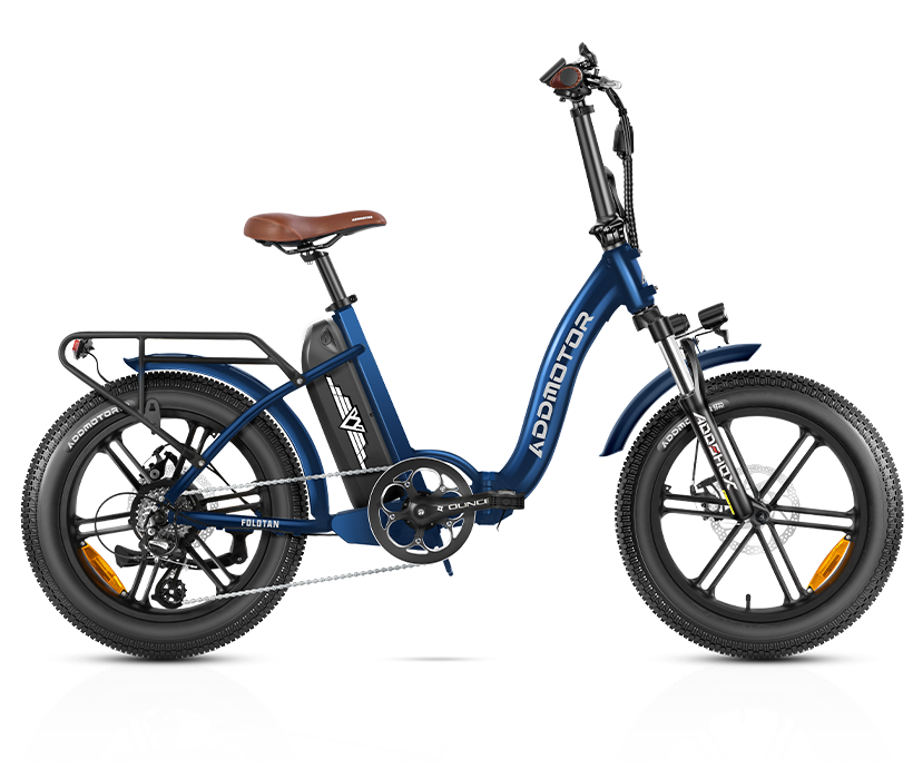 Yellow FOLDTAN M-140 Folding Electric Bicycle