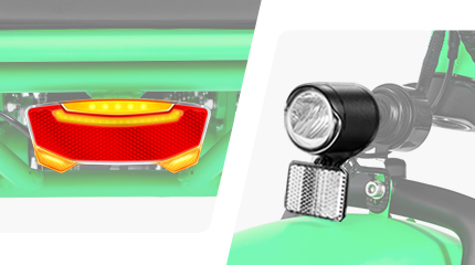 Arisetan mini e trike integrated light system