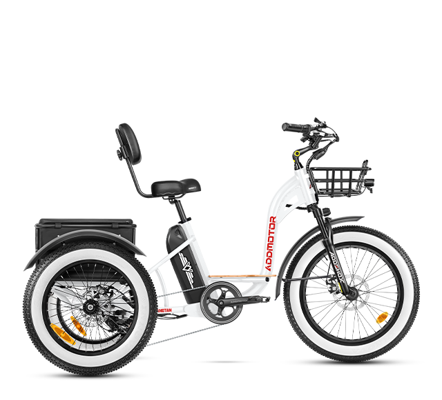 Grandtan Fat Tire E-Trike in White