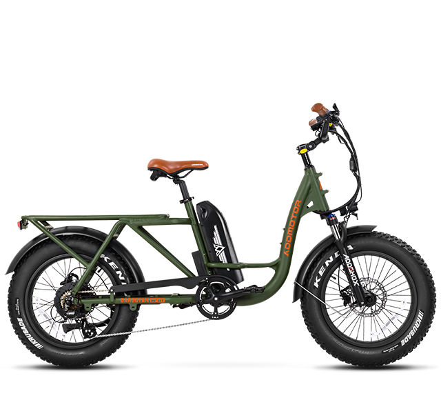 M-81 Cargo Electric Bike in Army Green