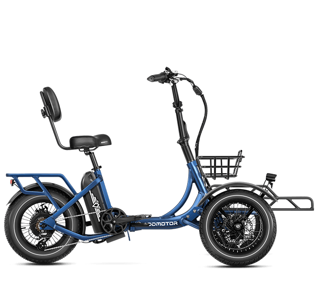 Spytan Three-wheel Electric Bike in Neptune Blue