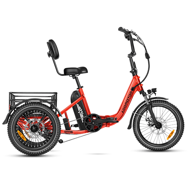 Addmotor Citytri E-310 Folding E-Trike in Red