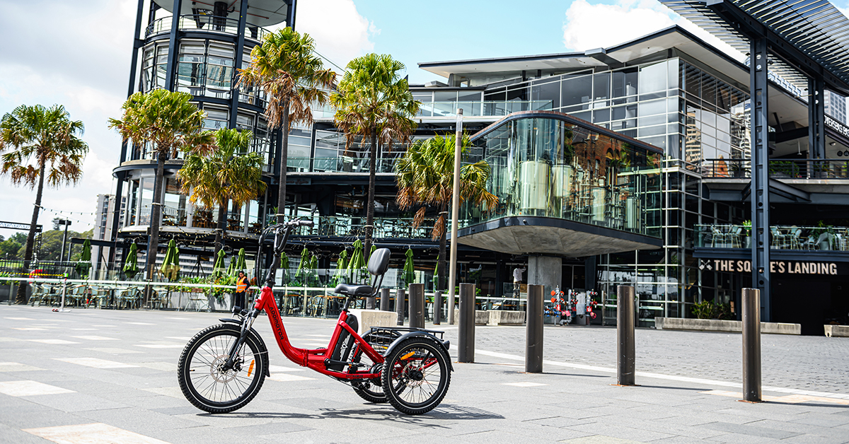 folding e trike with thin tires