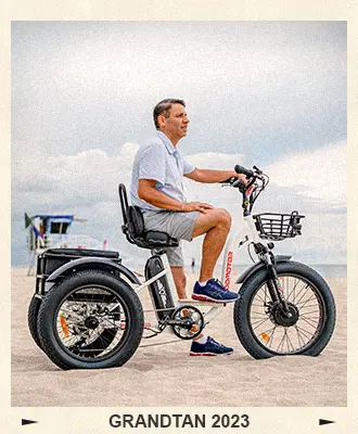 Take a ride on a fat tire electric tricycle to the countryside