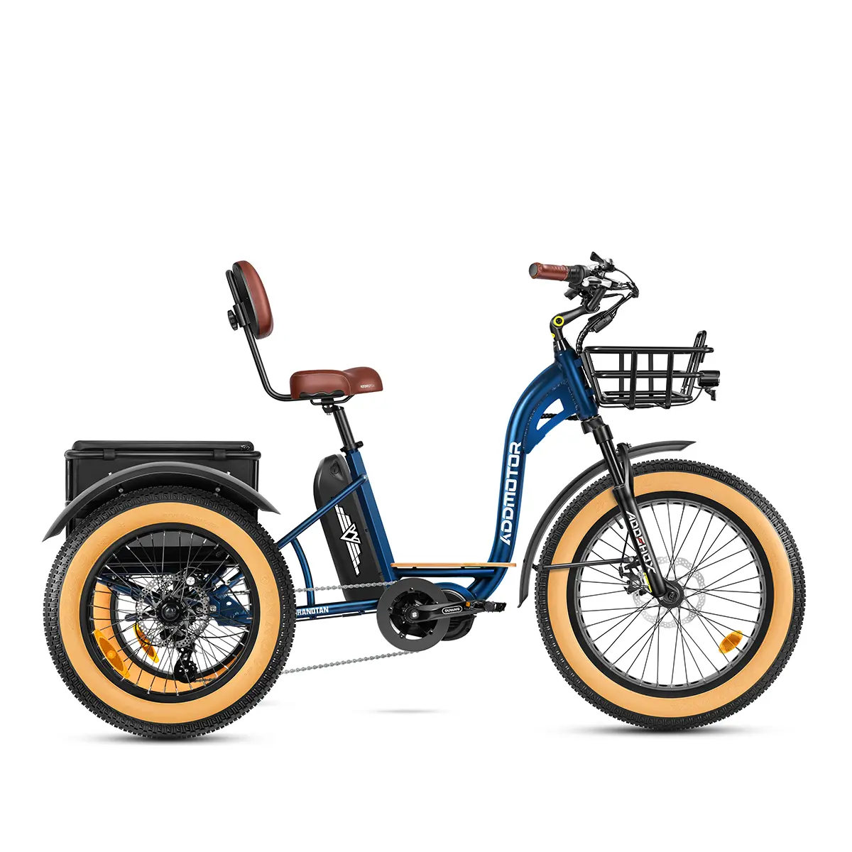 Addmotor Grandtan Turbo Mid Drive Electric Trike 1000W Mid Drive Trike