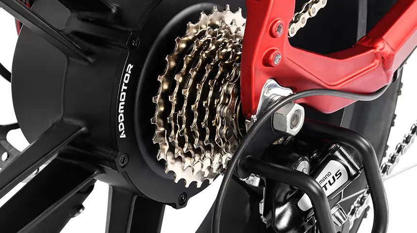 Foldtan-m-120-folding-ebike-Shimano-7-speed-Gear-Shift-System