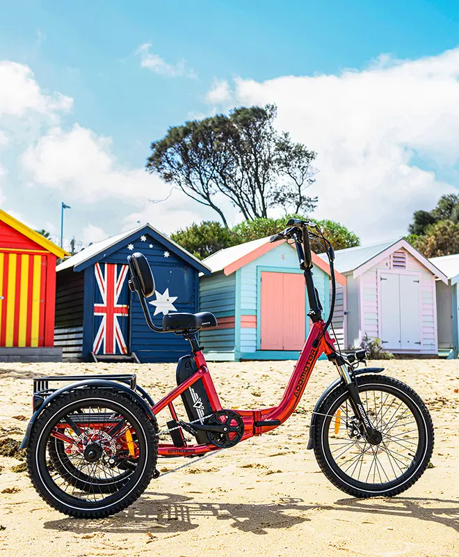 750W citytri-e-310 etrike on the beach