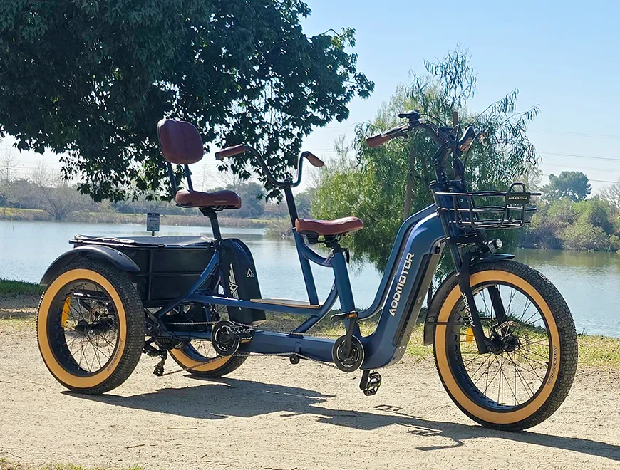 addmotor tandem electric trike