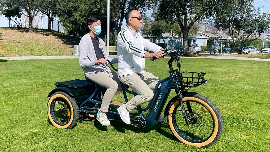 addmotor tandem tricycle