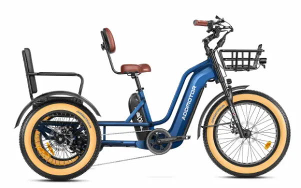 Greattan L electric tricycle with rear passenger seat