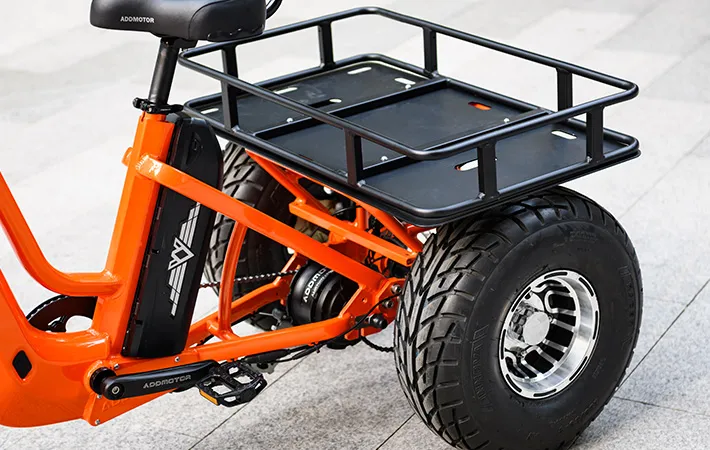 Large rear cargo basket for greattan d cargo trike