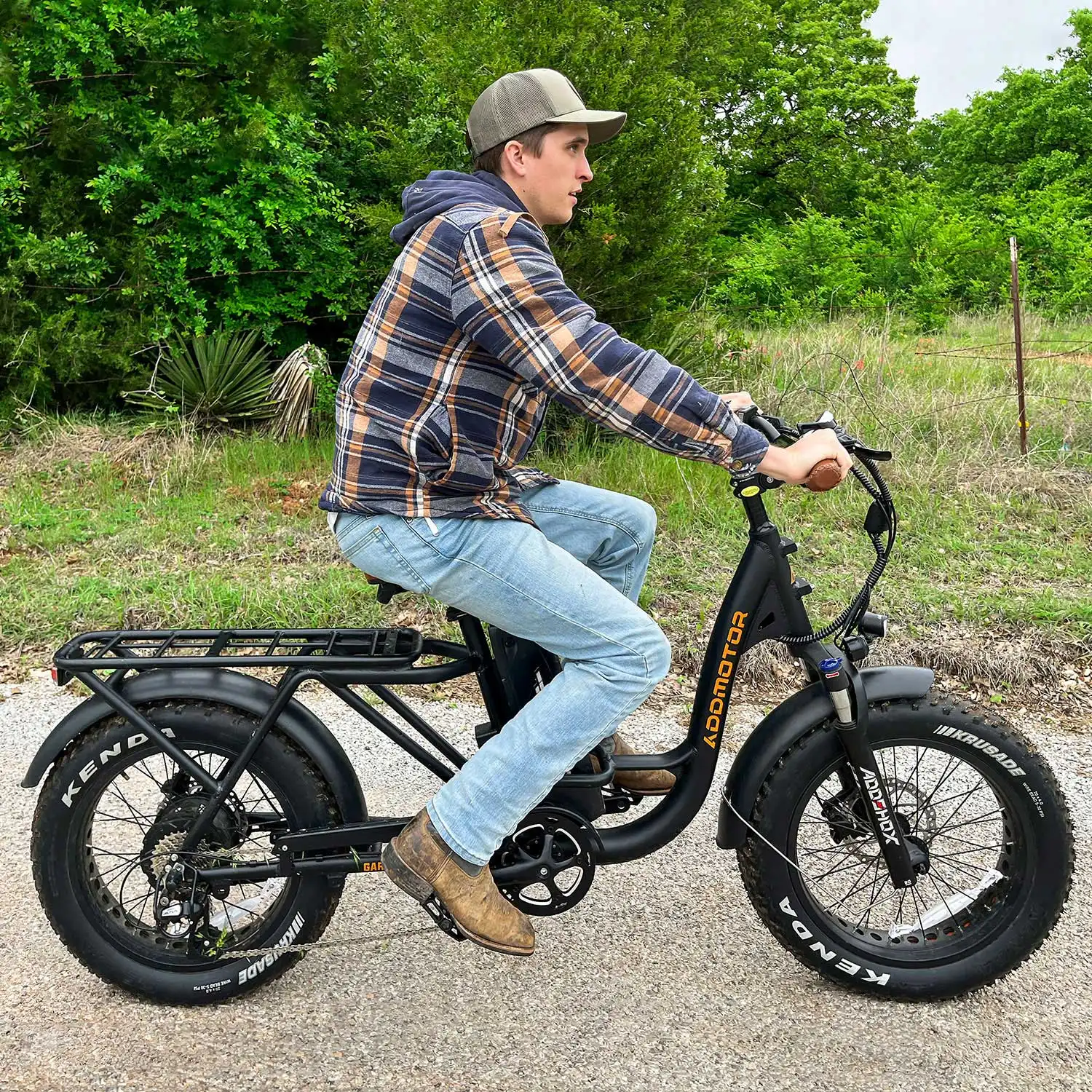 ADDMOTOR M-81 Cargo Bike in Black