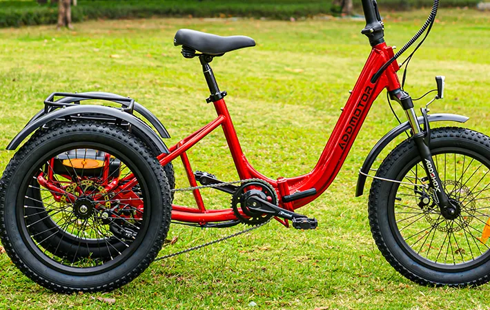 citytan folding trike is made of 6061 and 7072 aluminum alloy