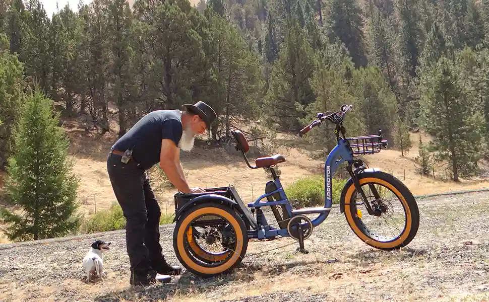 traveling with a fat tire electric trike