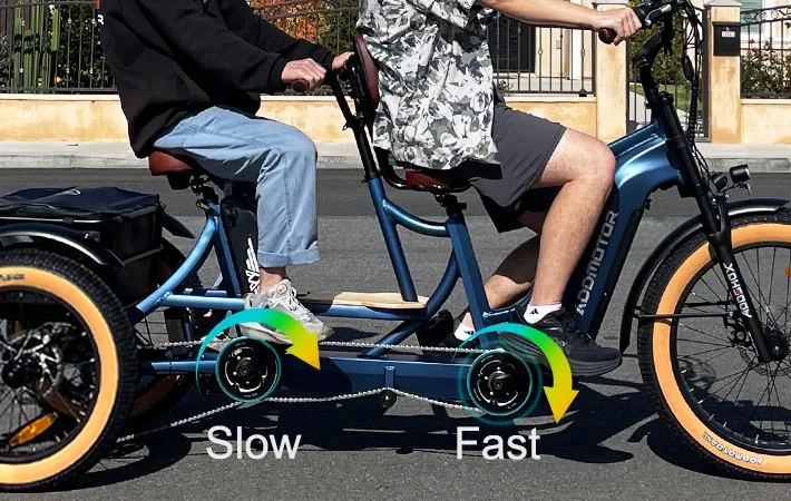 Addmotor M-380 electric trike in BLUE