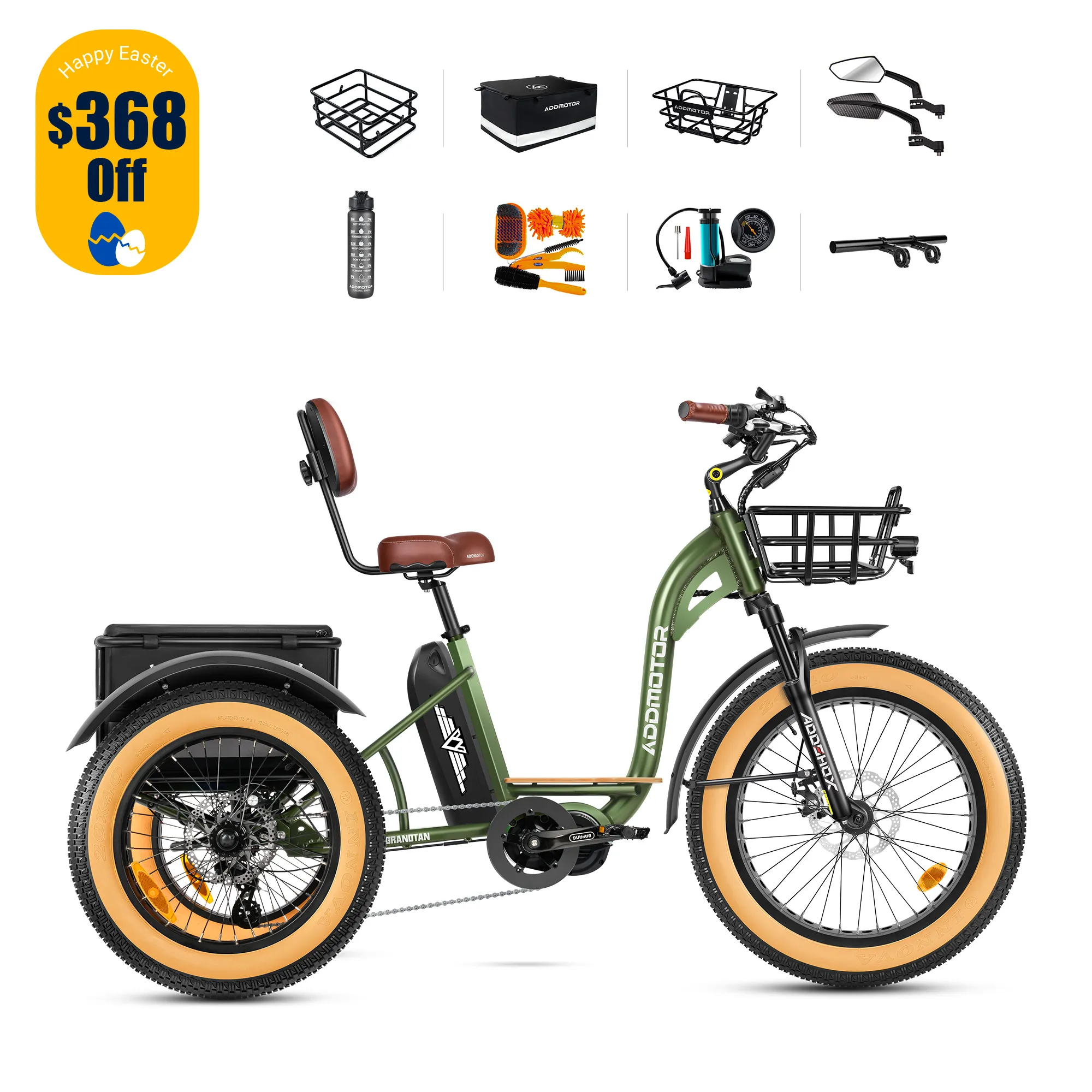 Addmotor Grandtan Plus M-340 Fat Tire Electric Trike