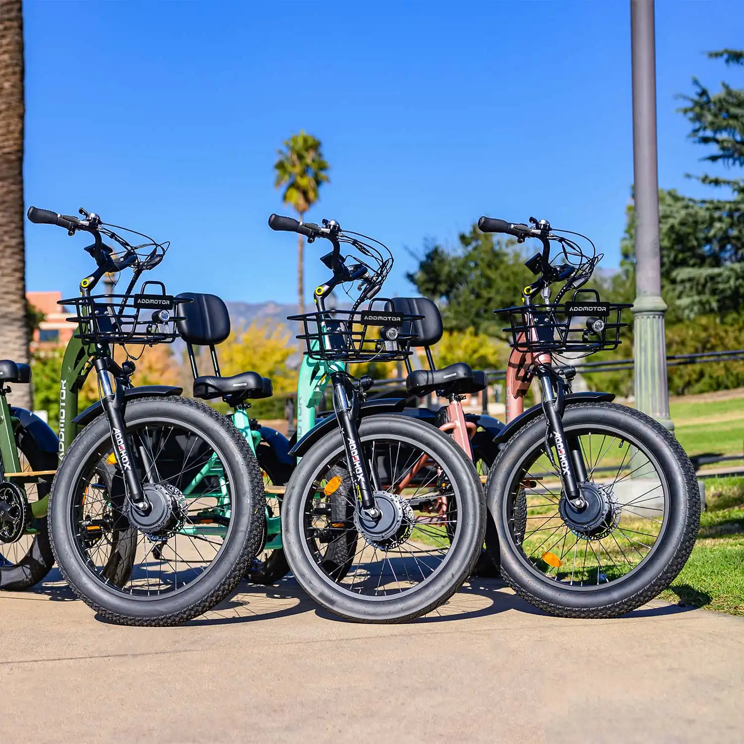 Fat tire electric trike from addmotor