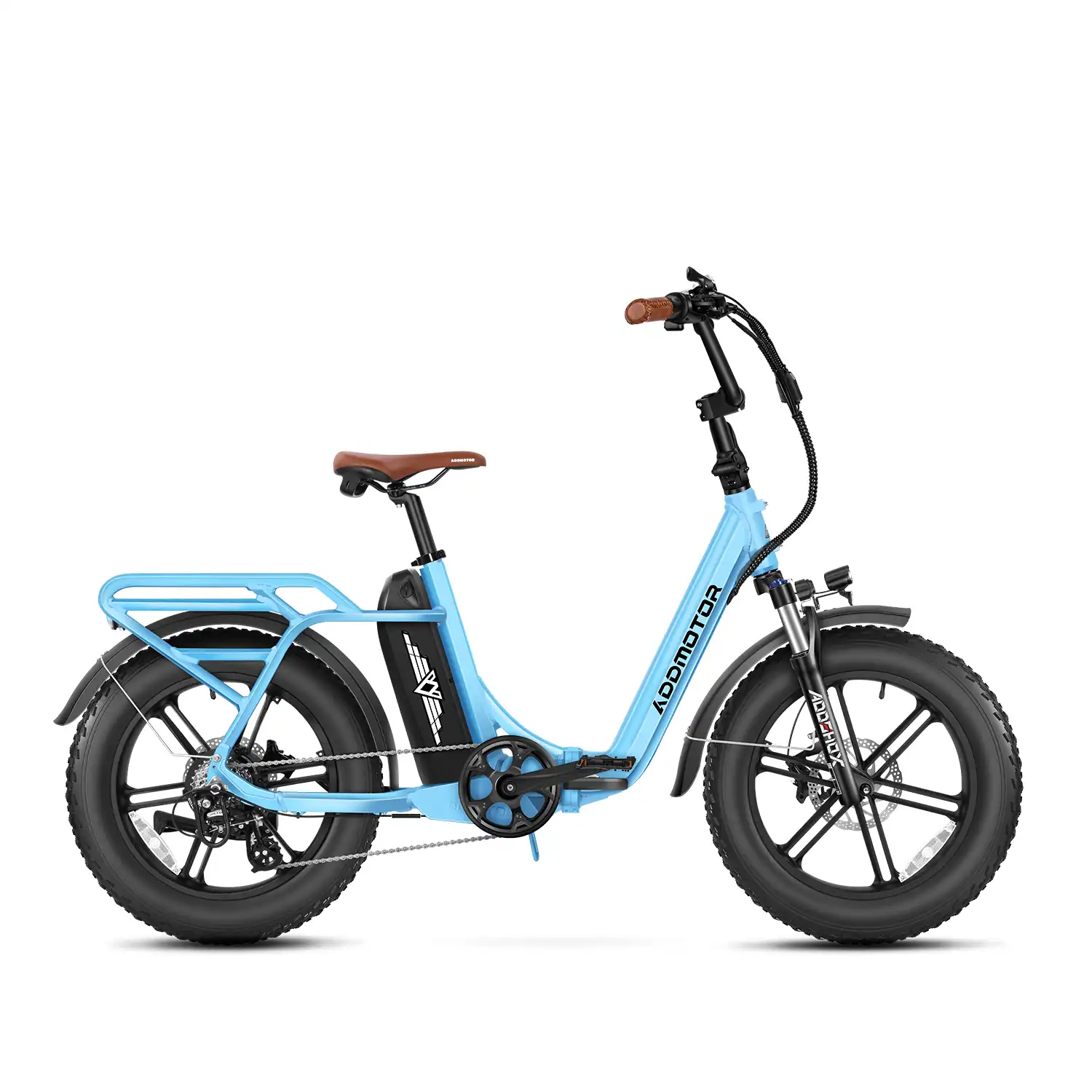 Addmotor M-120 Folding Electric Bike in Blue