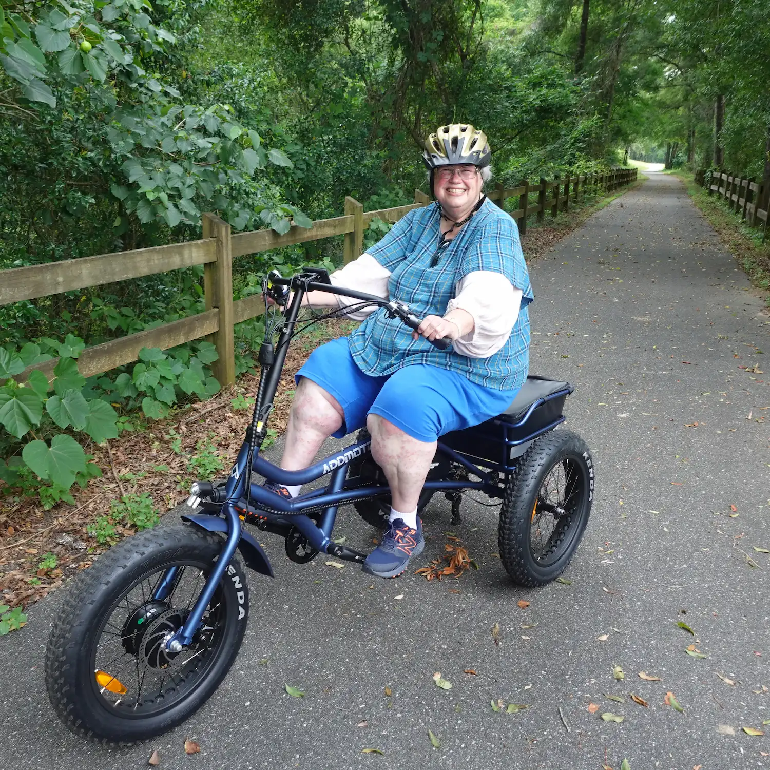 Riding Addmotor M-360 happily on the road