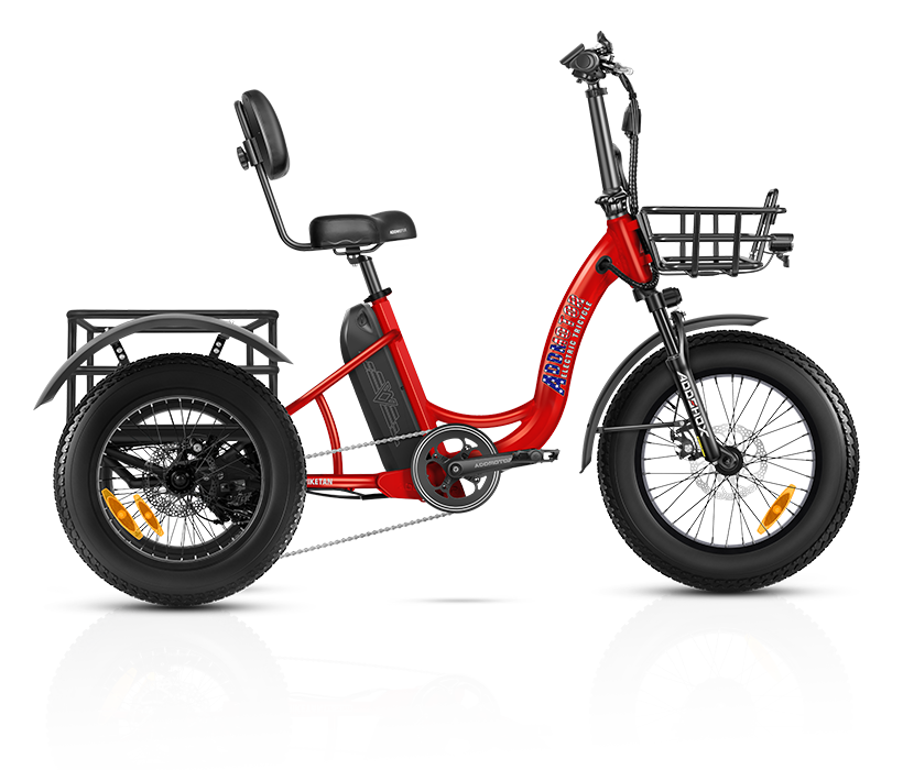 Triketan II M-330 Mini etrike on display in red color