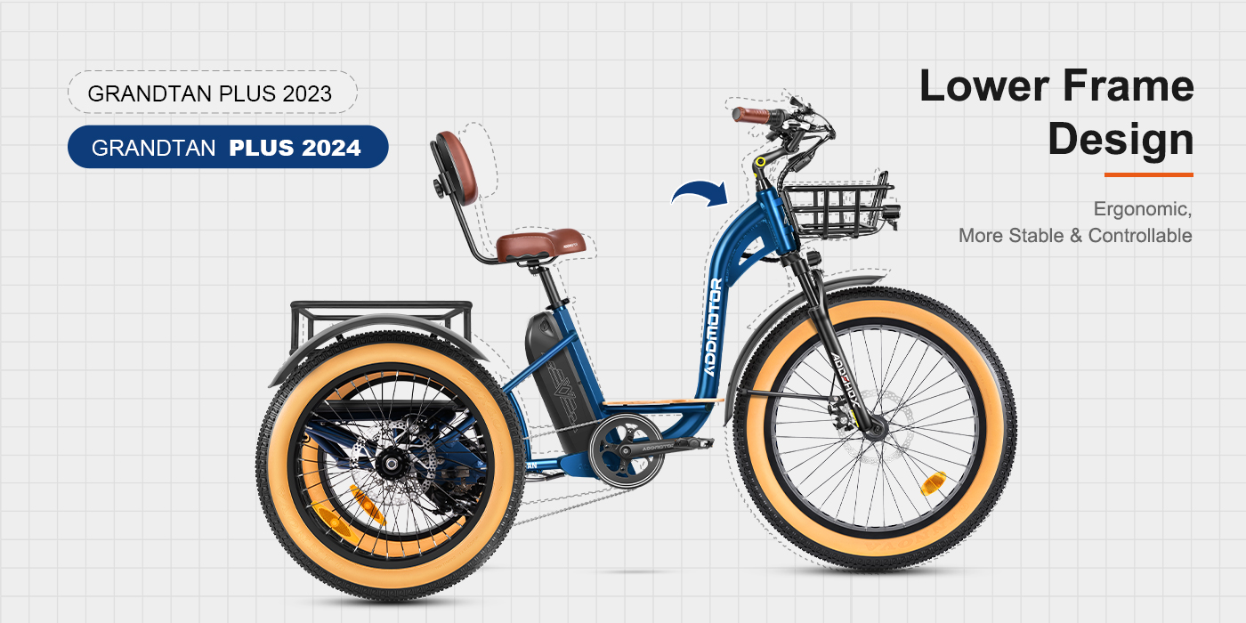 750W Rear-Mounted Motor for grandtan plus electric trike