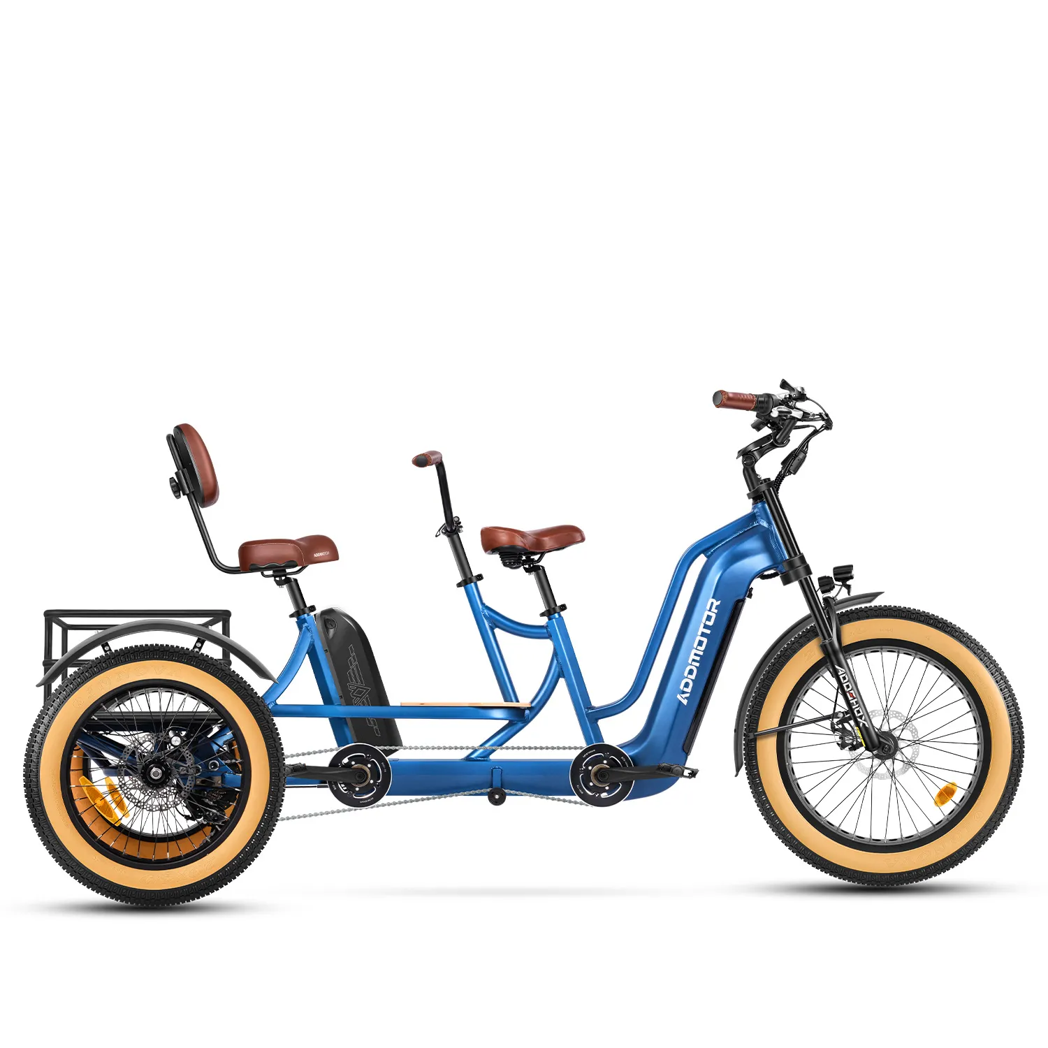 M-380 Tandem eTrike in Blue