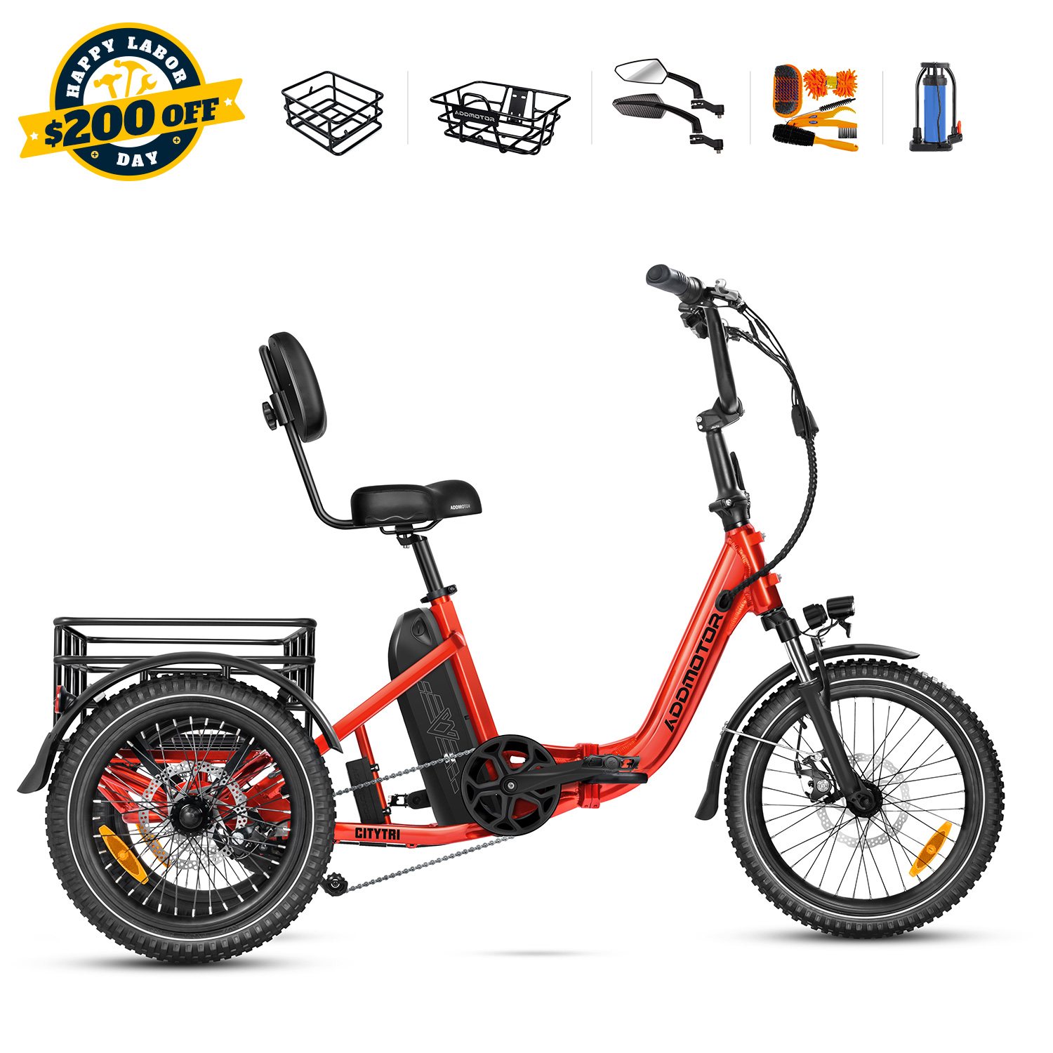 Addmotor Citytri E-310 E-trike Foldable and Convenient for Urban