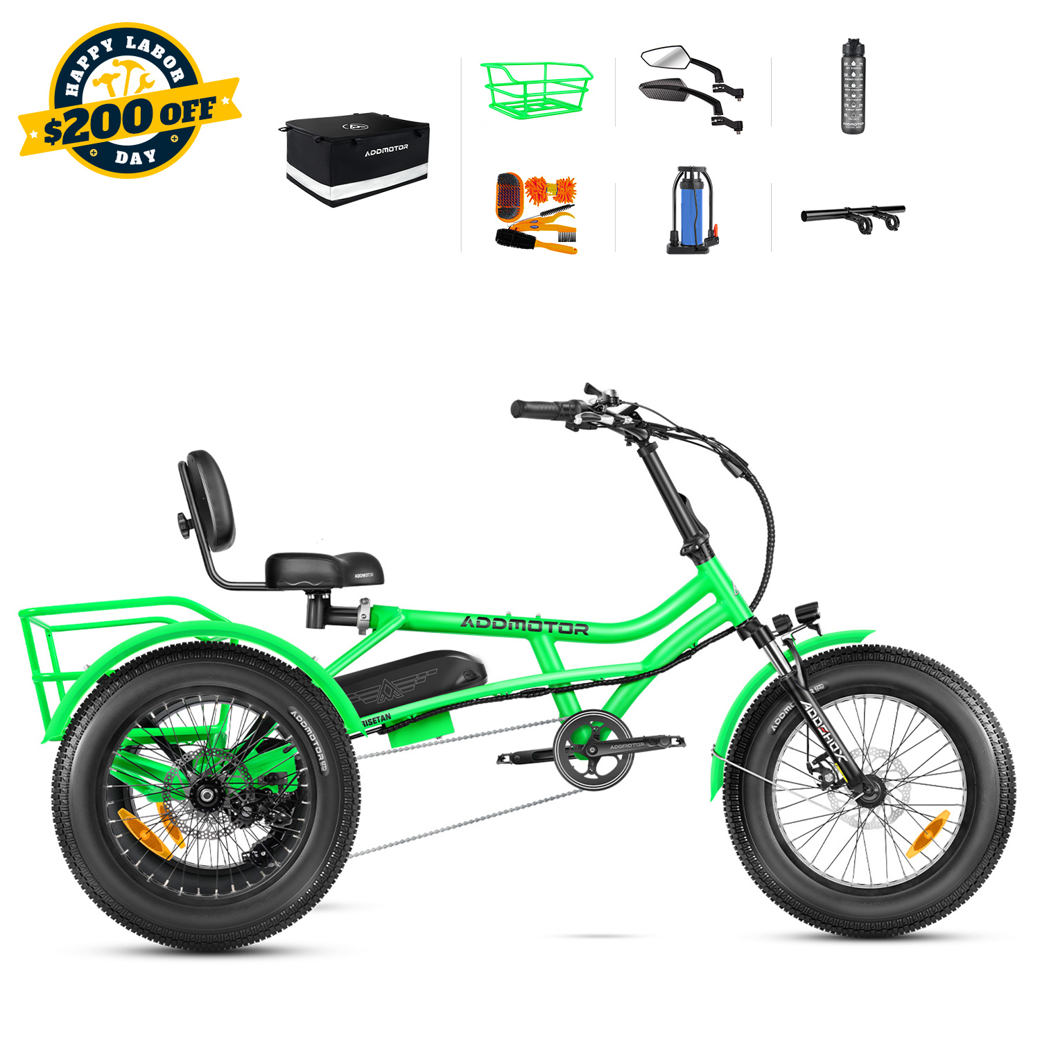 E Bike Tricycle With Wheels In Front ARISETAN II M-360 Adult Semi