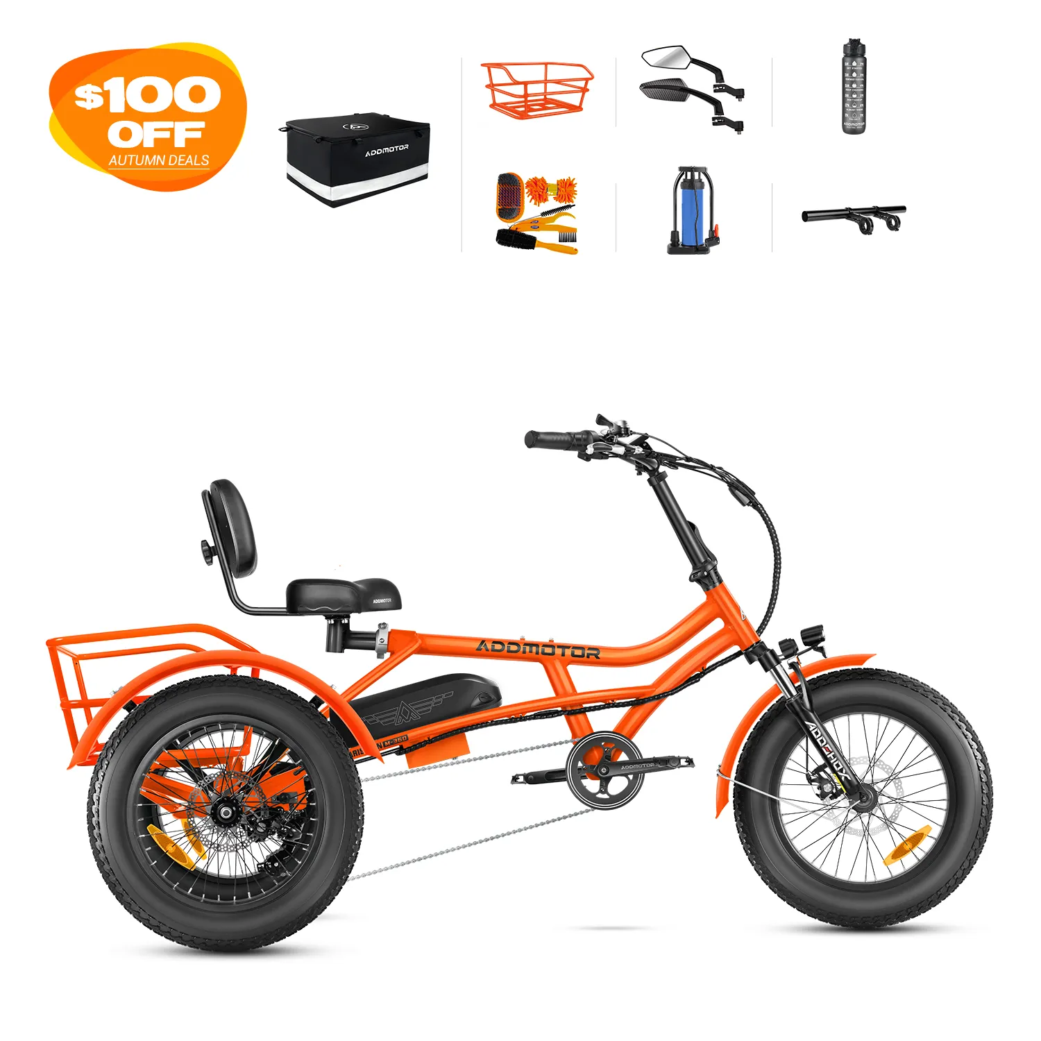 Arisetan II M-360 Mini Semi-Recumbent eTrike