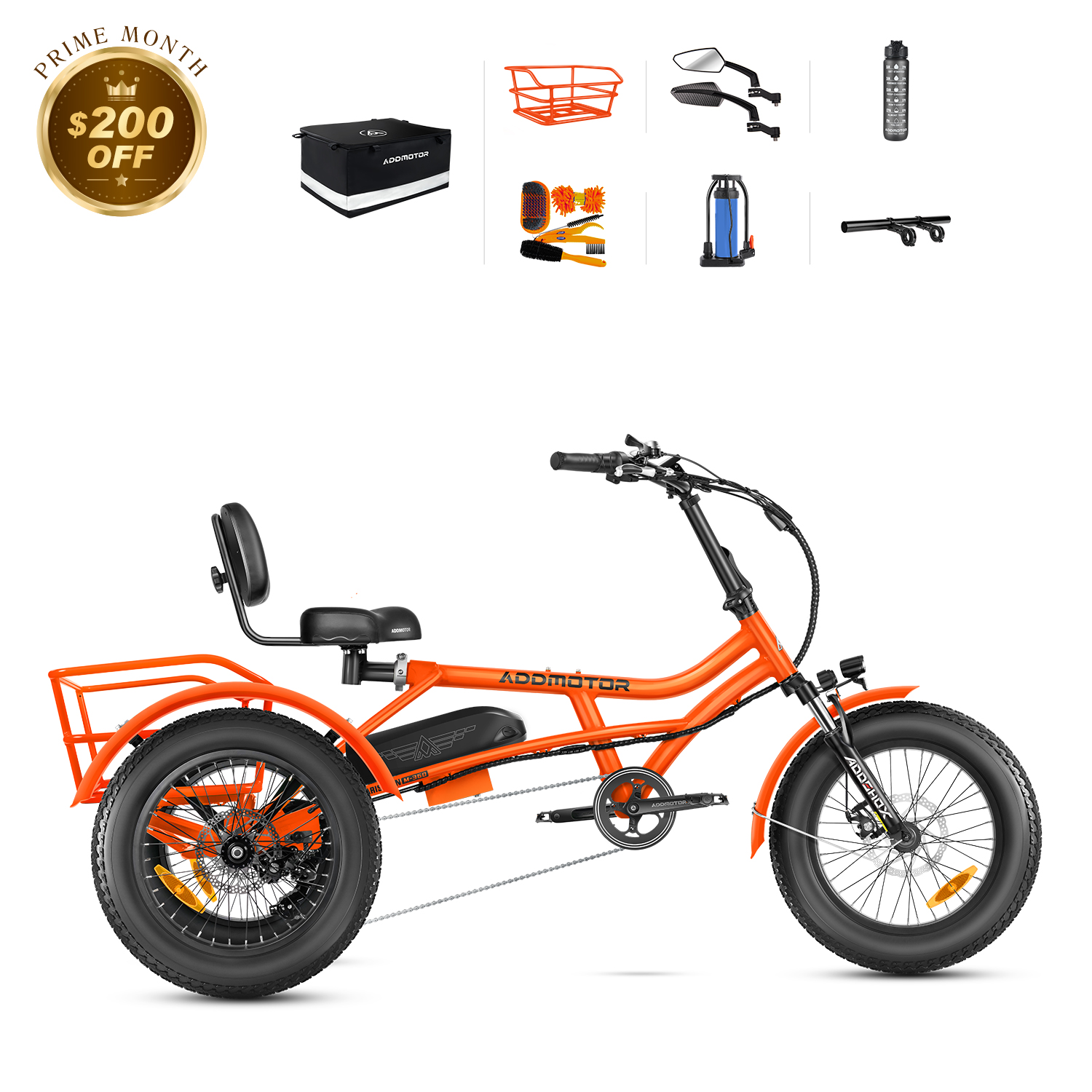 ARISETAN II M-360 Mini Adult Semi Recumbent Electric Trike For All - Main Image