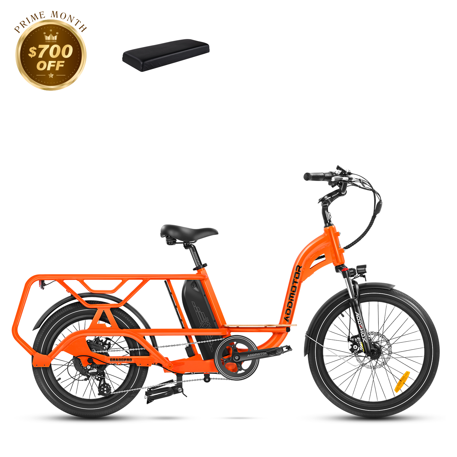 Addmotor GRAOOPRO Dual Battery Electric Cargo Bike Utility Bike