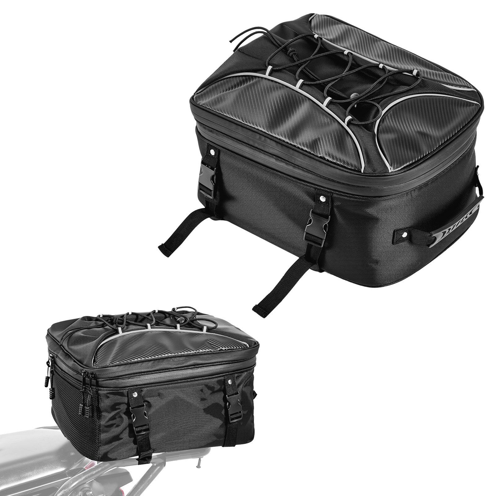 Expandable Large Capacity Rear Storage Bag For Two-Wheelers
