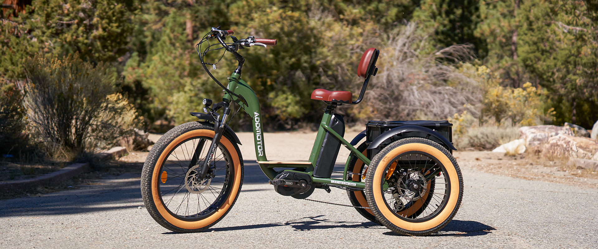 Addmotor Grandtan Turbo Mid Drive Fat Tire Electric Trike