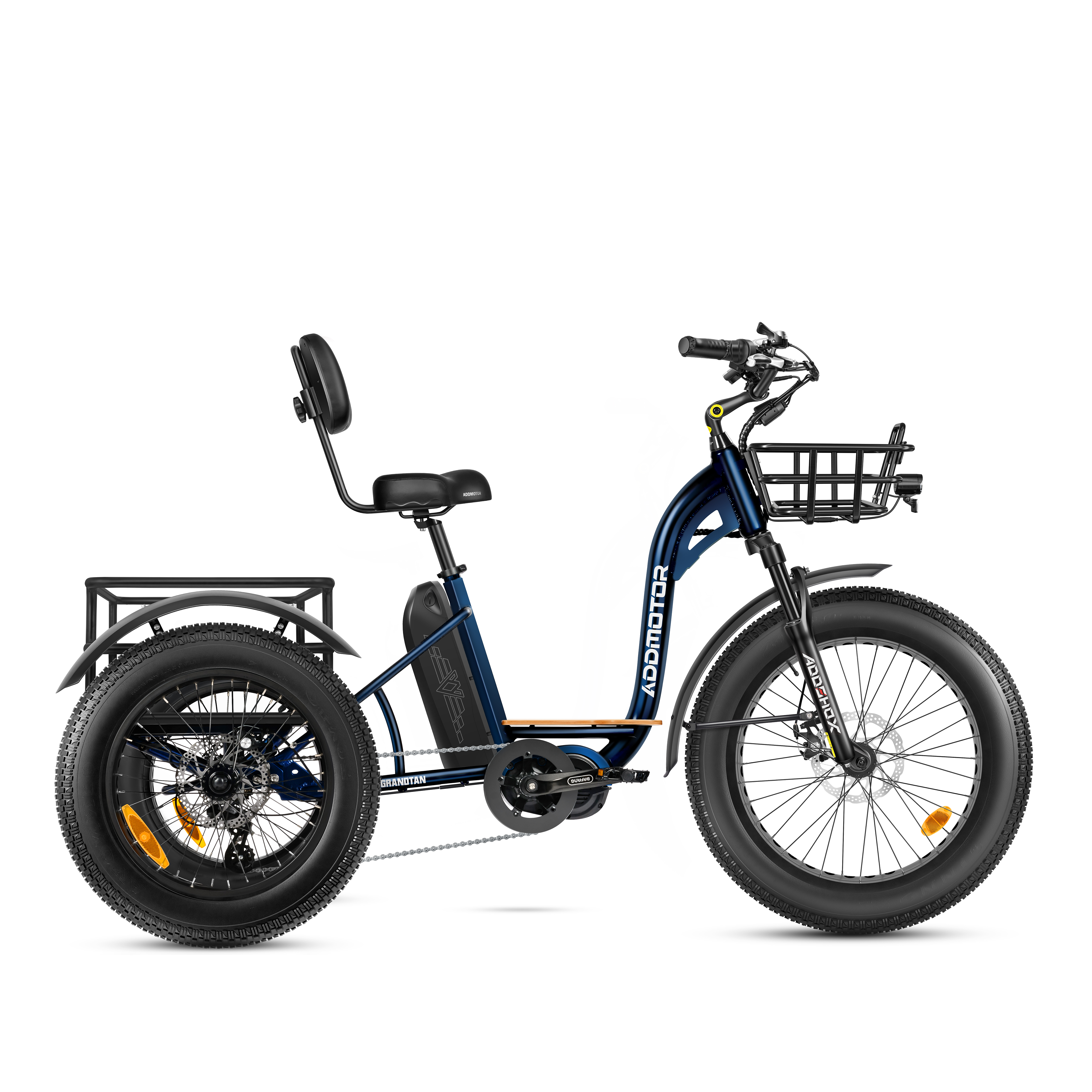 Grandtan Turbo Mid-Drive eTrike in Neptune Blue