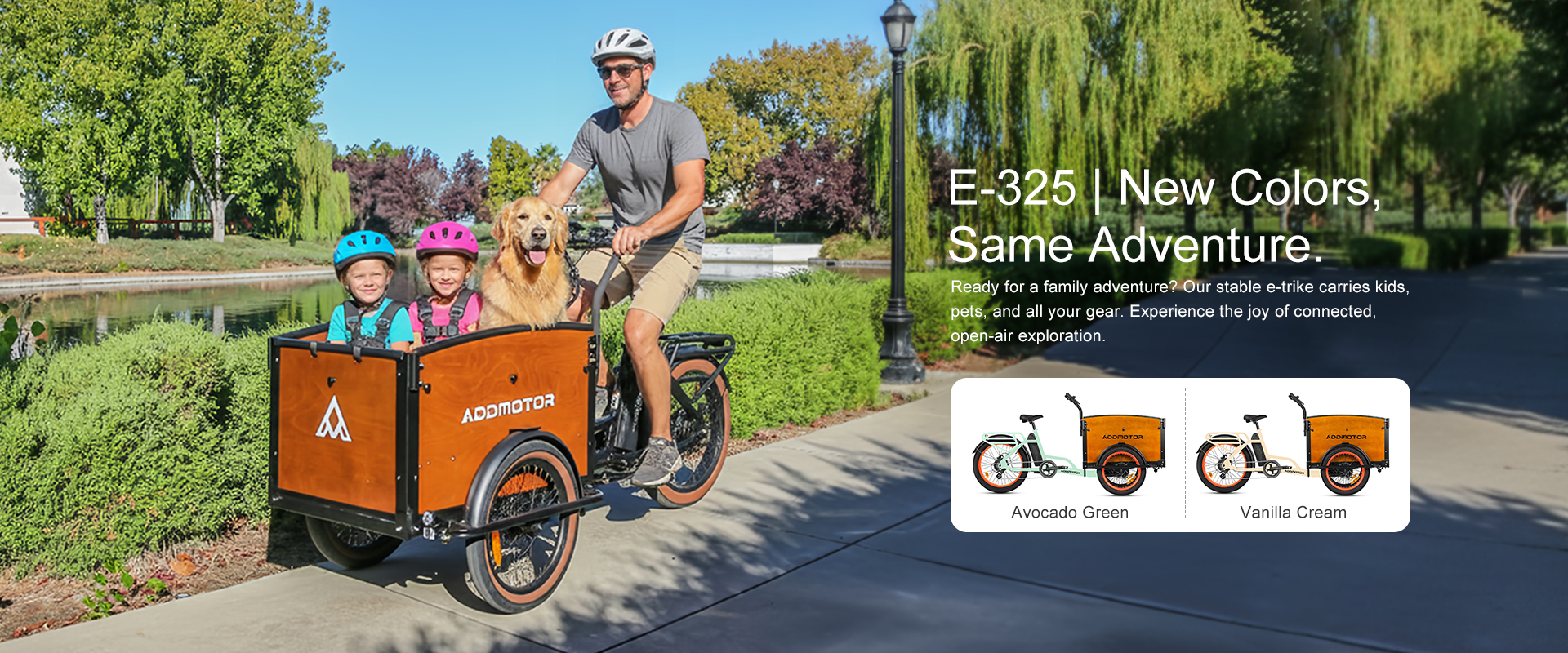 Addmotor E-325 Electric Cargo Trike