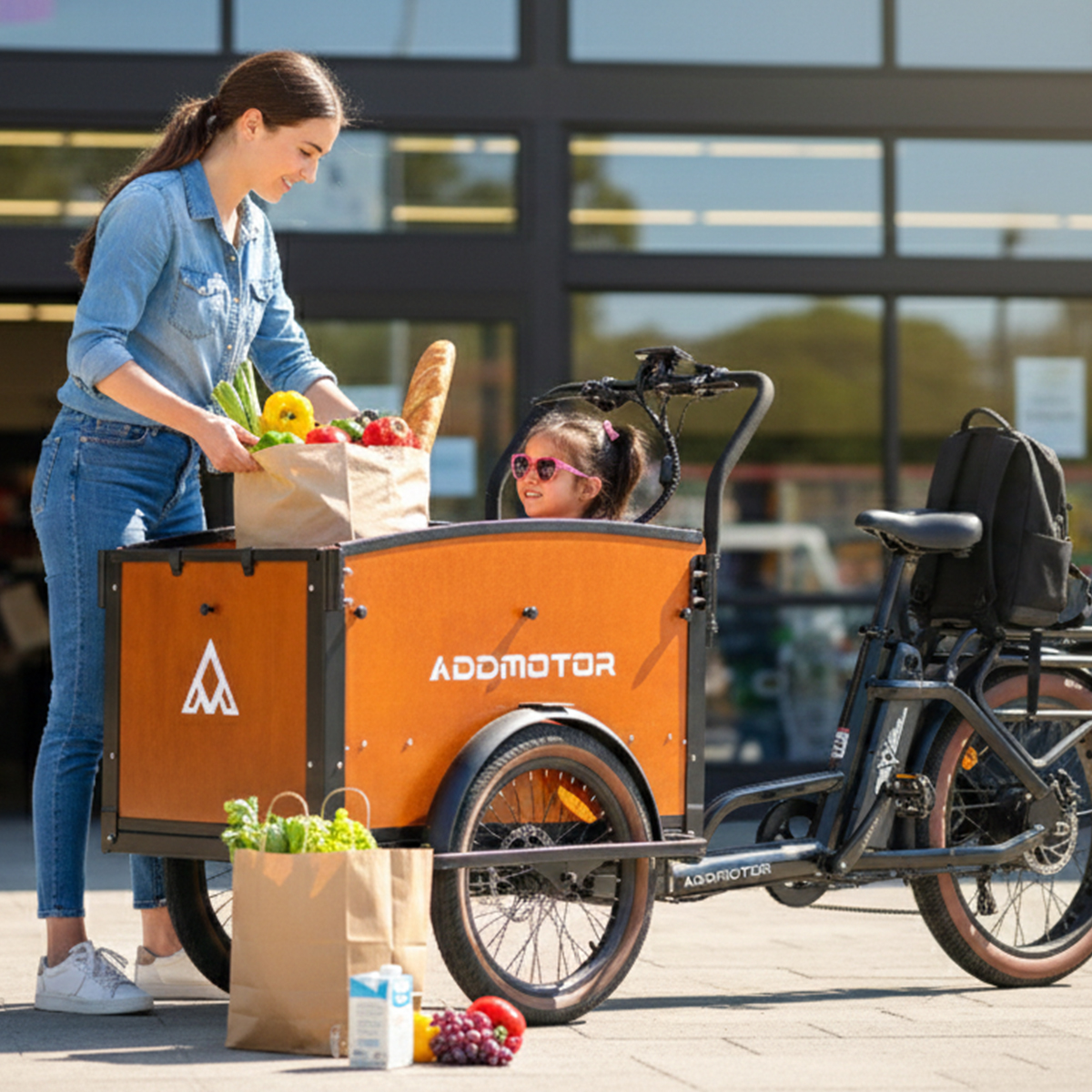 A Front Cargo Bike That Strengthens Connection