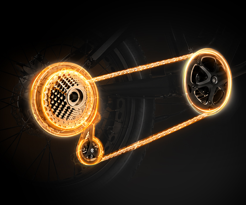 Shimano 7-Speed Drivetrain and LCD Display Metrics