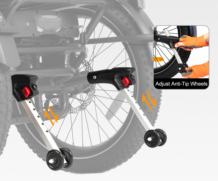 Anti-Tip Support Wheels