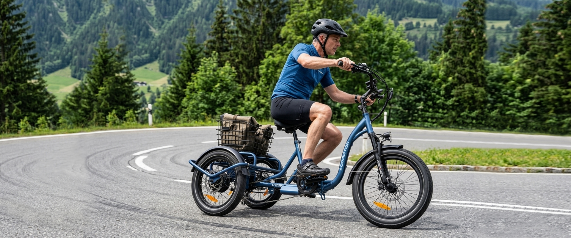 New Addmotor U-Trike U-710 Folding Dual-Mode Trike