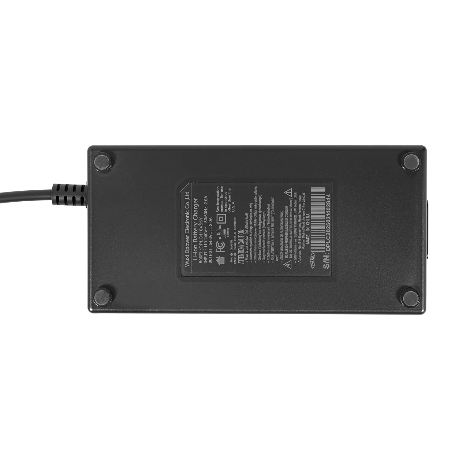 48V 2A Battery Charger 5 Pins,Accessories
