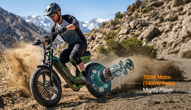 Powertrain Mechanics & Sensor Integration: Dual Torque Sensing & 1400W Peak Output