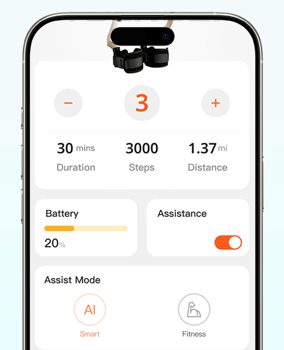 Addmotor App Exoskeleton Exercise Data Statistics